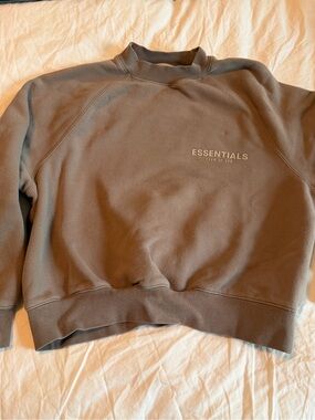 Fear of God Essential Crewneck Sweatshirt - Taupe